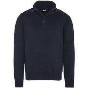 Sweat-shirt Schott Pull camionneur/zippe homme Ref 35497 Marine