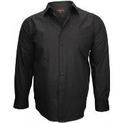 Chemise Doublissimo chemise popeline armuree prestige noir