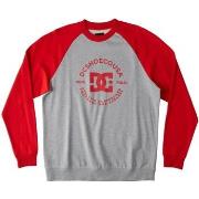 Sweat-shirt DC Shoes - Sweat col rond - gris et rouge