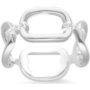 Bijoux Orusbijoux Bague Argent Zirconium Blanc Olga Quatre Anneaux