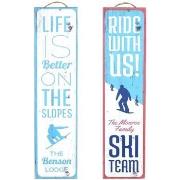 Statuettes et figurines Signes Grimalt Plaque Murale Ski Set 2 U