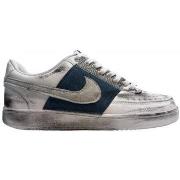 Baskets Nike Baskets Custom homme TEXAS Court Vision Blanches -