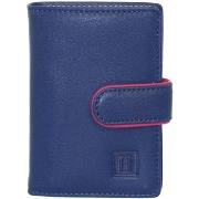 Portefeuille Hexagona Petit porte-cartes cuir ref_xga40922 bleu