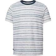 T-shirt Cast Iron T-Shirt Rayures Blanc Cassé