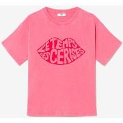 T-shirt Le Temps des Cerises T-shirt cassio rose délavé