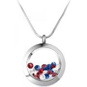 Collier Sc Crystal BS1362-ARGENT-TRICOLORE