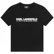 T-shirt enfant Karl Lagerfeld Tee shirt junior noir Z25393/09B