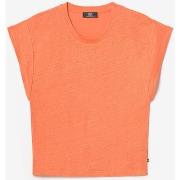 T-shirt Le Temps des Cerises Top overs orange corail