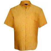 Chemise Doublissimo chemisette en lin monte carlo orange