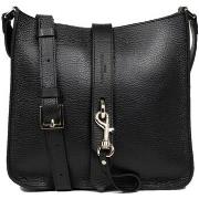 Sac Bandouliere LANCASTER Sac porté travers cuir Ref 50196 Noir in