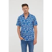 Chemise Lee Cooper Chemises DIEZ MC Celadon blue