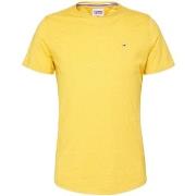 T-shirt Tommy Jeans T Shirt homme Ref 59565 ZGQ Jaune