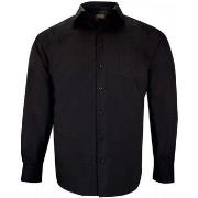 Chemise Doublissimo chemise forte taille unie lisio noir