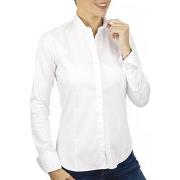 Chemise Andrew Mc Allister chemise femme col mao celia blanc