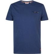 T-shirt Petrol Industries T-Shirt Bleu Foncé Impression