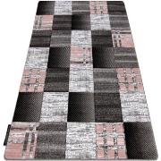 Tapis Rugsx Tapis ALTER Siena carrés treillis gris 80x150 cm