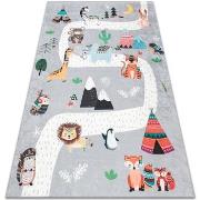 Tapis Rugsx Tapis lavable BAMBINO 2160 Rues, village indien, 160x220 c...