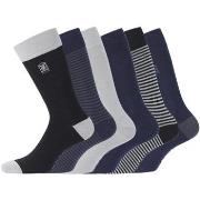 Chaussettes Serge Blanco Lot de 6 Paires de Chaussettes de ville coton...