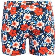 Boxers Pullin Caleçon Homme Coton REDBISCUS Bleu Rouge