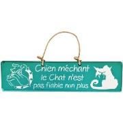 Tableaux, toiles Qualiart Plaque décorative en bois - chien méchant - ...