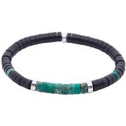 Bracelets Sixtystones Bracelet Perles Heishi Agate Noire -Large-20cm