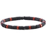 Bracelets Sixtystones Bracelet Perles Heishi Agate Noire Mate -Large-2...