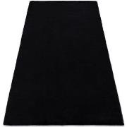 Tapis Rugsx Tapis BUNNY noir IMITATION DE FOURRURE DE 80x150 cm