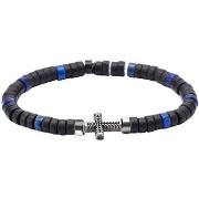 Bracelets Sixtystones Bracelet Heishi Agate et Lapis Lazuli-Medium-18c...