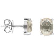 Boucles oreilles Orusbijoux Boucles D'oreilles Ovales Argent En Crista...