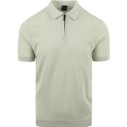 T-shirt Suitable Polo Vert Clair Demi-Zip