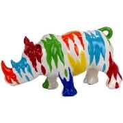 statuettes et figurines Signes Grimalt Tirelire Rhinocéros Multicolore