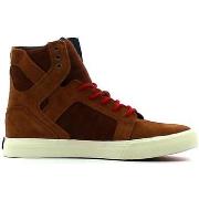 Chaussures de Skate Supra KIDS SKYTOP monk haute red off white