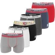 Boxers Serge Blanco Pack Surprise de 6 Boxers coton homme