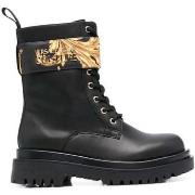 Bottines Versace Jeans Couture black gold casual closed booties