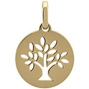 Pendentifs Brillaxis Médaille mini arbre de vie or jaune