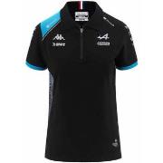 T-shirt Kappa Polo Acrew BWT Alpine F1 Team 2023 Noir