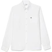 Chemise Lacoste Linen Casual Shirt - Blanc
