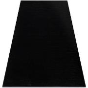 Tapis Rugsx Tapis SOFTY plaine couleur unie noir 60x100 cm