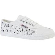 Baskets Kawasaki Graffiti Canvas Shoe K202416 1002 White