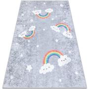 Tapis Rugsx Tapis lavable JUNIOR 52063.801 Arc-en-ciel, nuages 80x150 ...