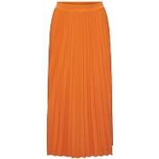 Jupes Only Melisa Plisse Skirt - Orange Peel