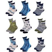 Chaussettes enfant Jurassic World Pack de 9 Paires SURPRISE