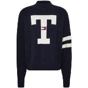 Sweat-shirt Tommy Jeans Pull femme Ref 60662 Marine