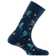 Chaussettes Kindy Mi-chaussettes motifs skieurs MADE IN FRANCE