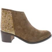 Bottines Aliwell - Bottines REZZA Velours Camel