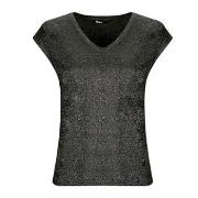 T-shirt Only ONLSILVERY S/S V NECK LUREX TOP JRS