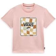 T-shirt enfant Vans VN000795BQL1 CREW VAXY-ROSES