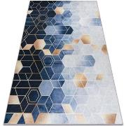 Tapis Rugsx Tapis lavable ANDRE 1216 Cube, géométrique antid 80x150 cm