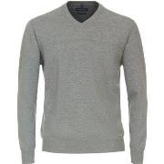 Sweat-shirt Casa Moda Pull Col-V Gris