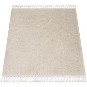 Tapis Rugsx Tapis BERBER carré 9000 crème Franges berbère 120x120 cm